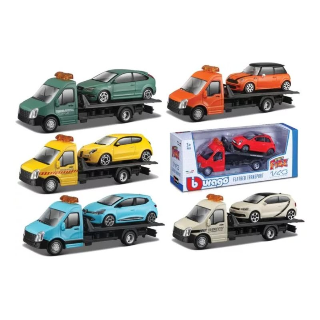 BURAGO 1/43 FLATBED TRANSPORT