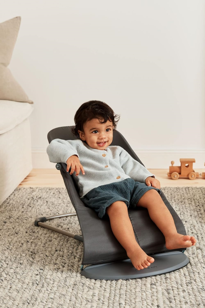 BABYBJORN BLISS WOVEN PETAL QUILT LEŽALJKA,ANTHRACITE