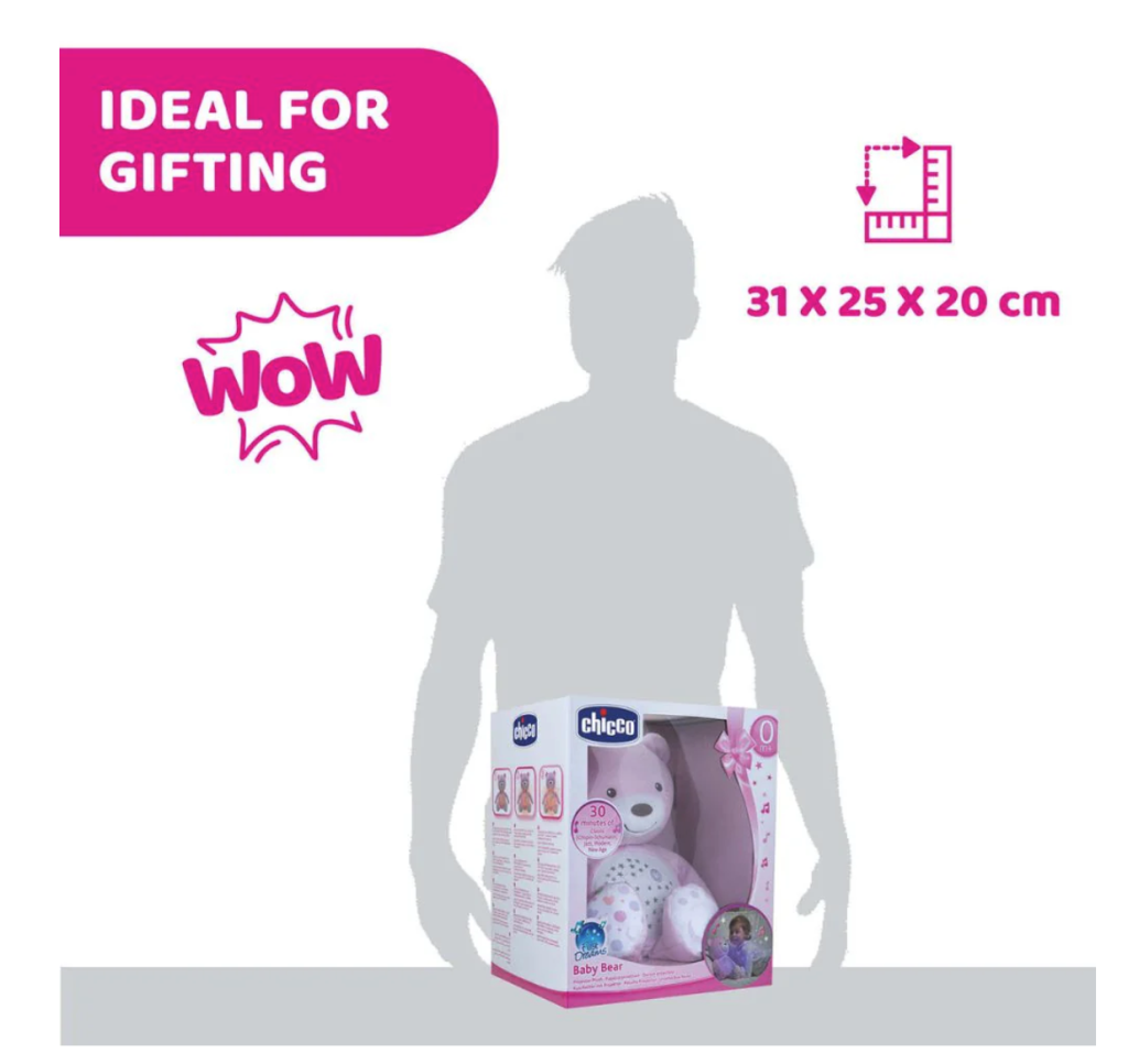 CHICCO BABY BEAR MEDO S PROJEKTOROM ROZI