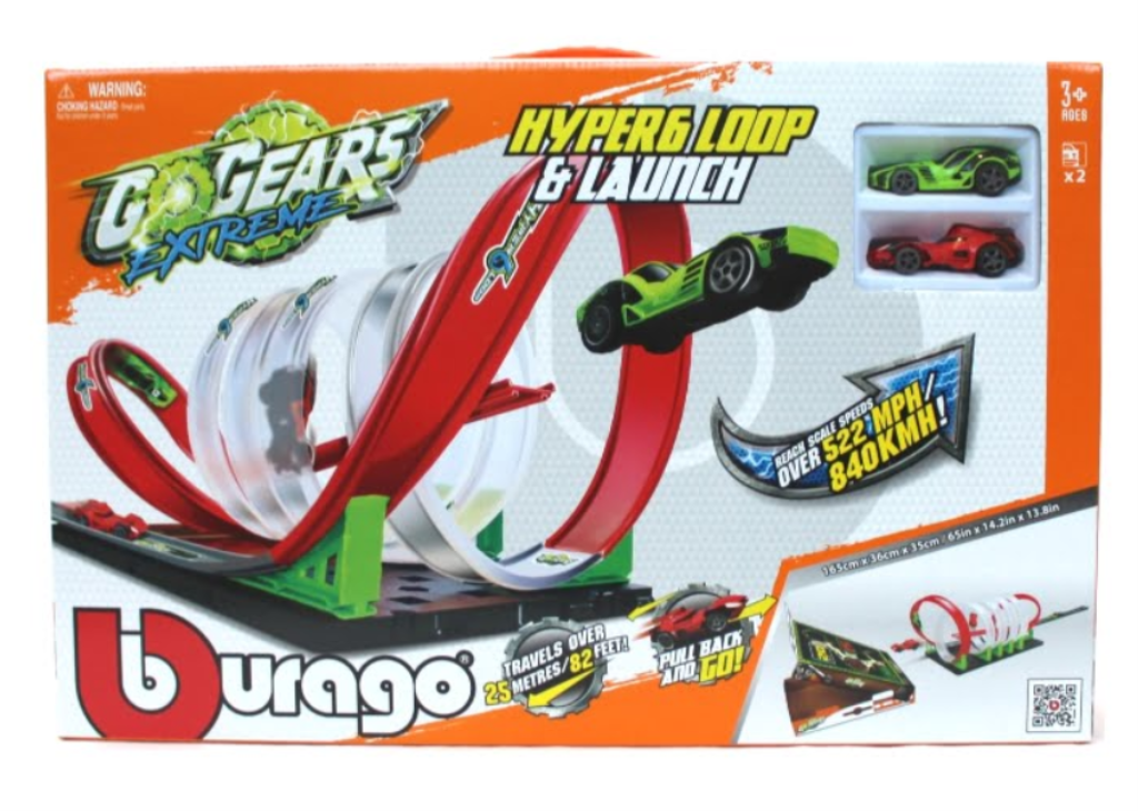 BURAGO GO GEARS EXTREME HYPER 6 STAZA S 2 AUTA M.