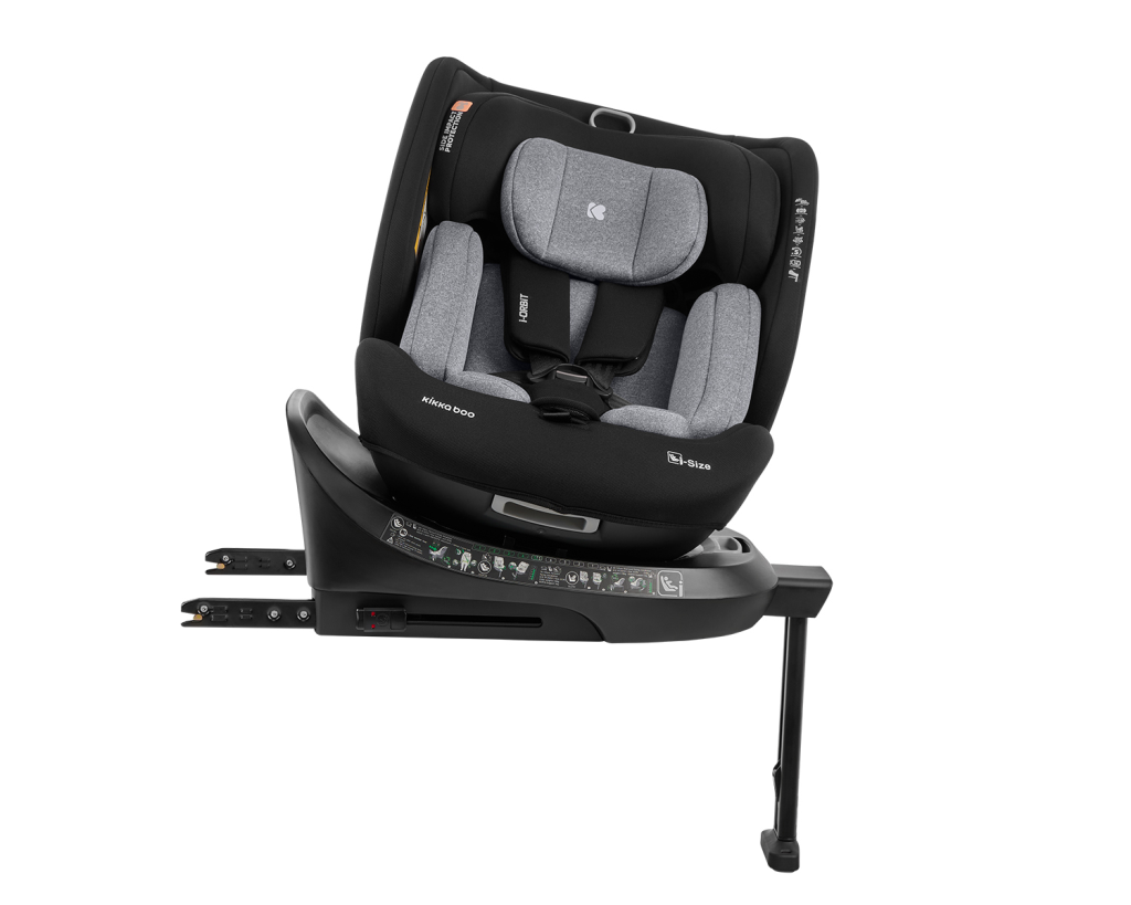 KIKKA BOO AUTOSJEDALICA 40-150CM I-ORBIT I-SIZE,LIGHT GREY