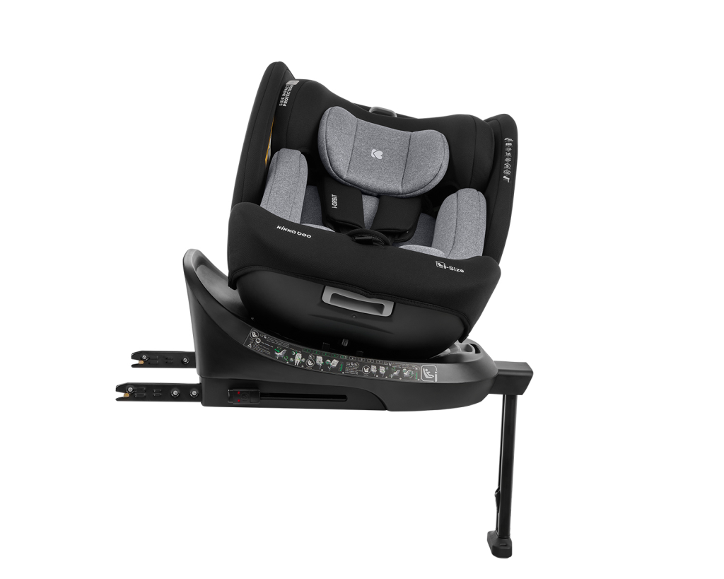 KIKKA BOO AUTOSJEDALICA 40-150CM I-ORBIT I-SIZE,LIGHT GREY