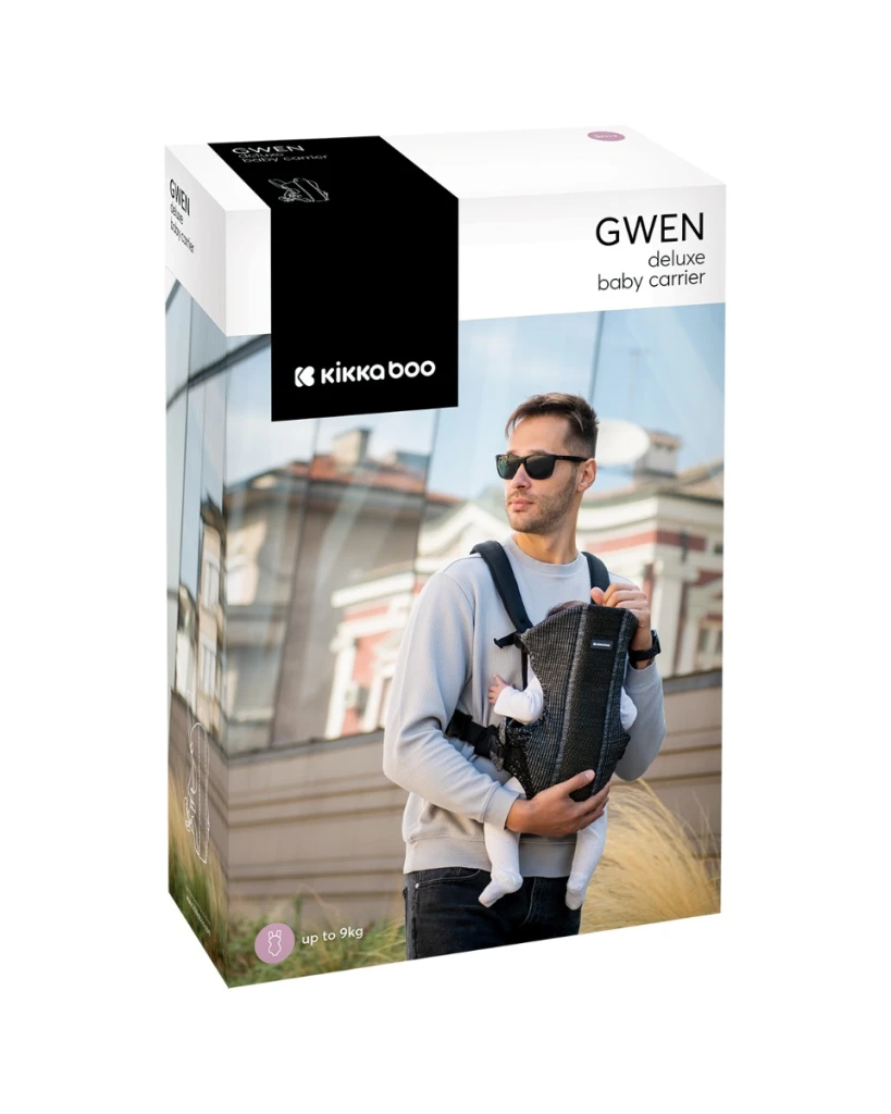 KIKKA BOO NOSILJKA GWEN FLY PLETENA BLACK