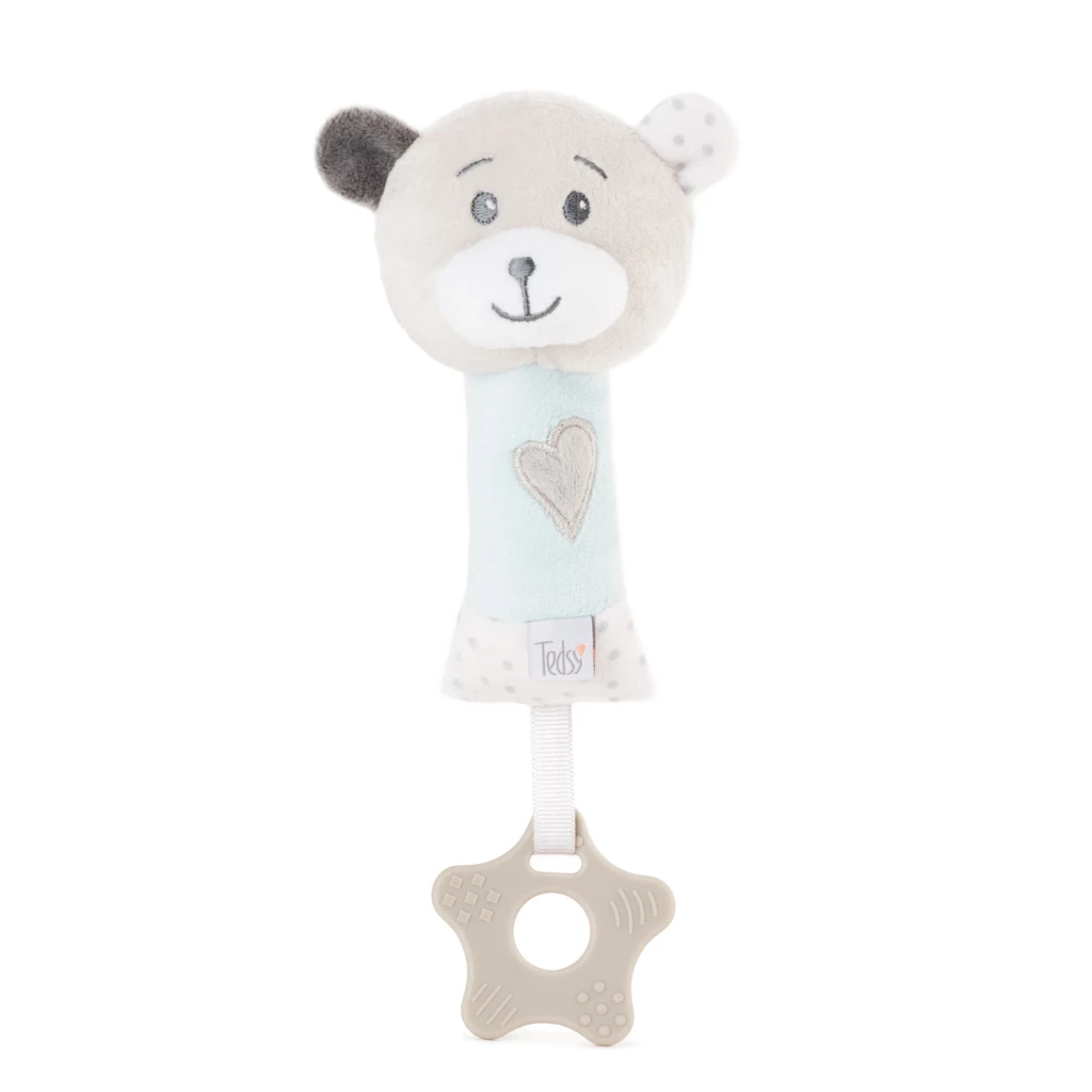 AMEK DJEČJA ZVEČKA MEDO 24CM,BLUE