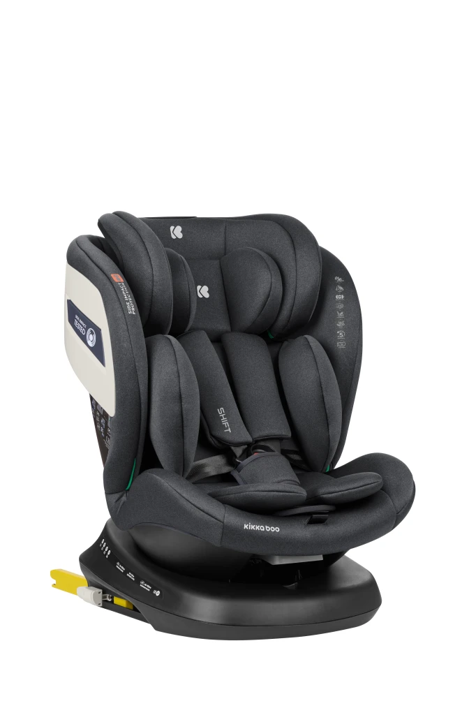 KIKKA BOO AUTOSJEDALICA SHIFT ISOFIX 0-36KG,DARK GREY