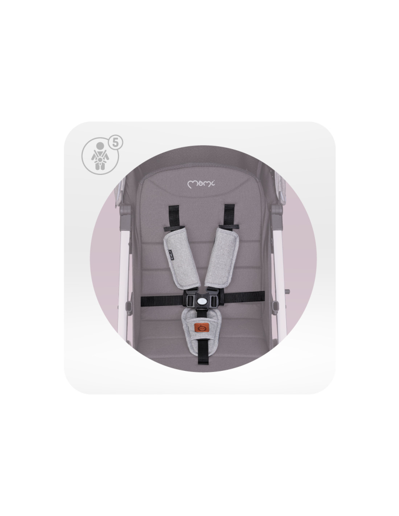 MOMI ESTELLE LIGHT KOLICA,CRNO SREBRNA