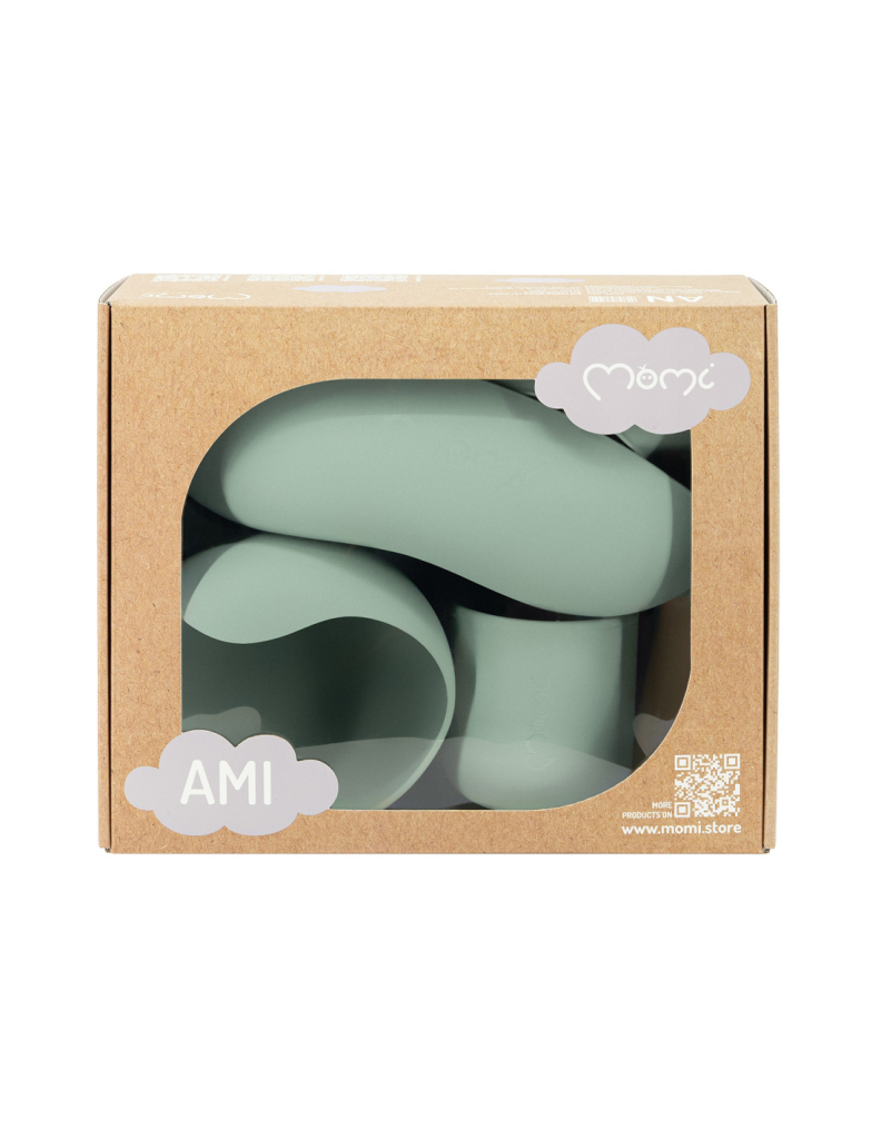 MOMI AMI SET SILIKONSKIH POSUDA,MINT