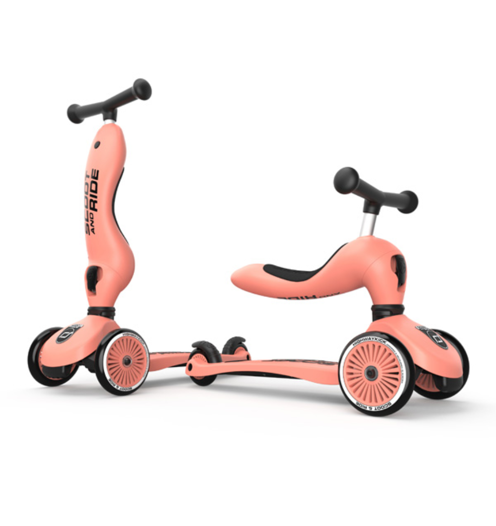 SCOOT AND RIDE HIGHWAYKICK 1 ROMOBIL, PEACH