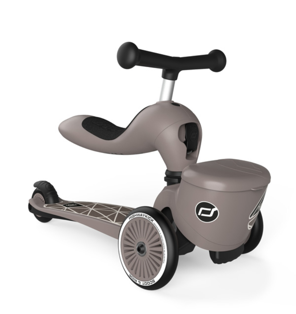 SCOOT AND RIDE HIGHWAYKICK 1 LIFESTYLE ROMOBIL, BROWN LINES 