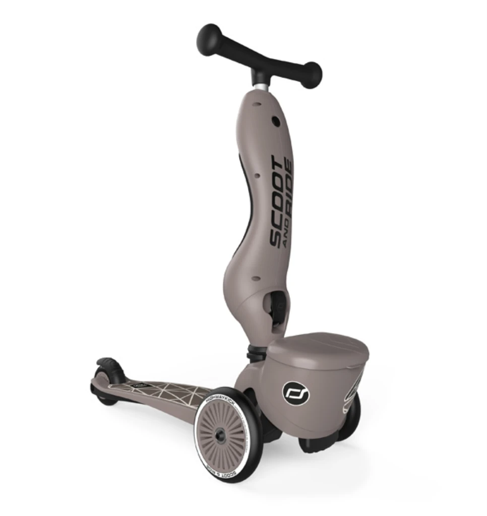 SCOOT AND RIDE HIGHWAYKICK 1 LIFESTYLE ROMOBIL, BROWN LINES 