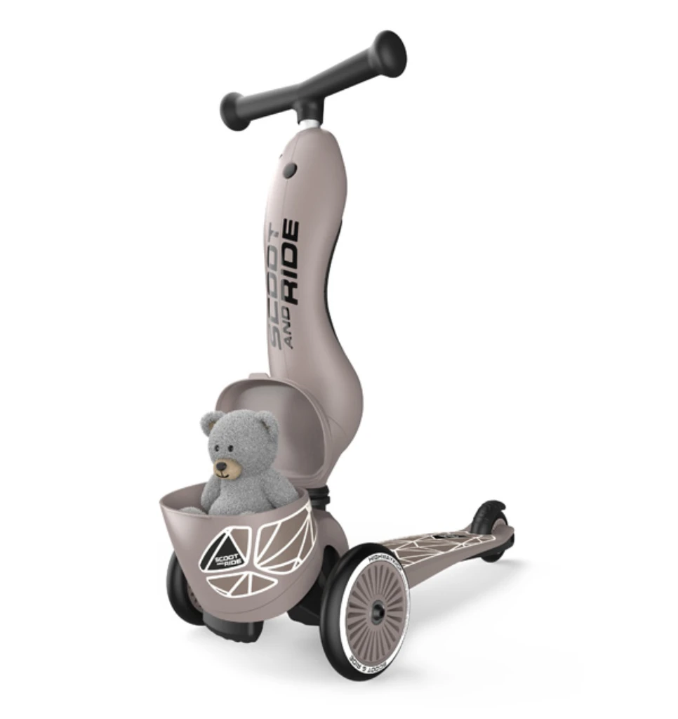 SCOOT AND RIDE HIGHWAYKICK 1 LIFESTYLE ROMOBIL, BROWN LINES 