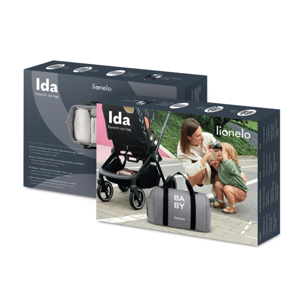 LIONELO IDA BLACK ONIX TORBA ZA MAME
