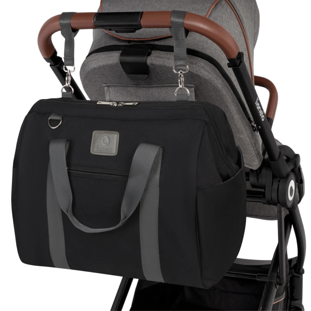 LIONELO IDA BLACK ONIX TORBA ZA MAME