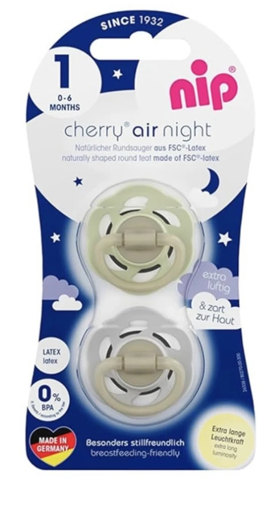 NIP CHERRY AIR NIGHT BOY,GREY/GREEN,VEL.1(0-6MJ)