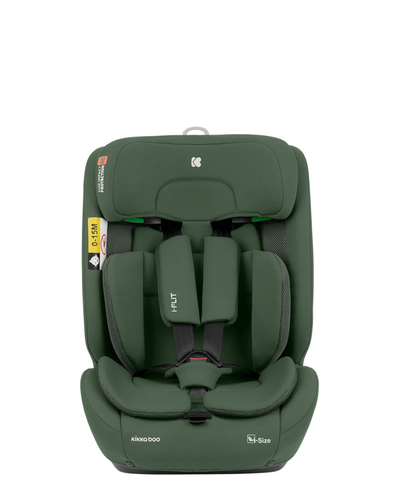 KIKKA BOO AUTOSJEDALICA 76-150CM I-FLIT I-SIZE,ARMY GREEN