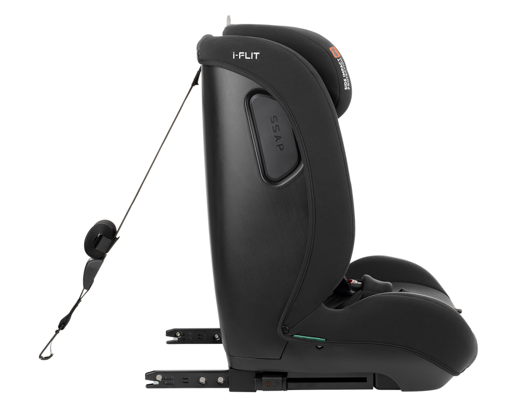 KIKKA BOO AUTOSJEDALICA 76-150CM I-FLIT I-SIZE,BLACK