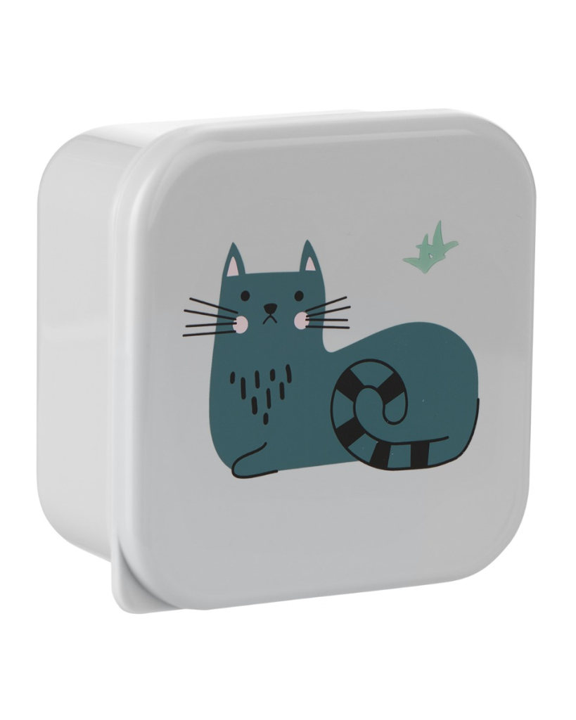 KIKKA BOO PP KUTIJE ZA RUČAK 4KOM,KITTY CAT GREY