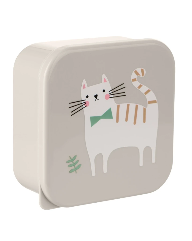 KIKKA BOO PP KUTIJE ZA RUČAK 4KOM,KITTY CAT GREY