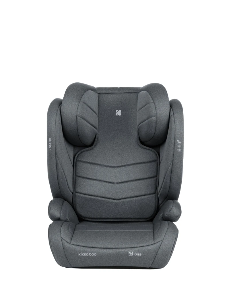 KIKKA BOO AUTOSJEDALICA 100-150CM I-STAND I-SIZE,DARK GREY