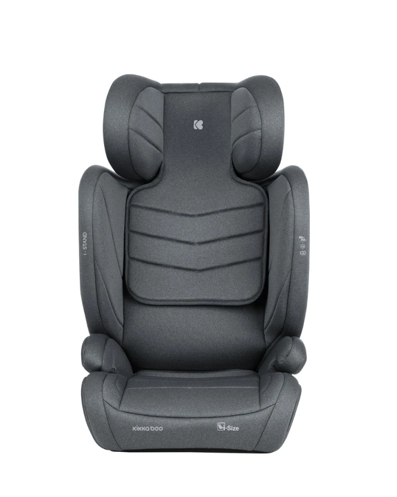 KIKKA BOO AUTOSJEDALICA 100-150CM I-STAND I-SIZE,DARK GREY