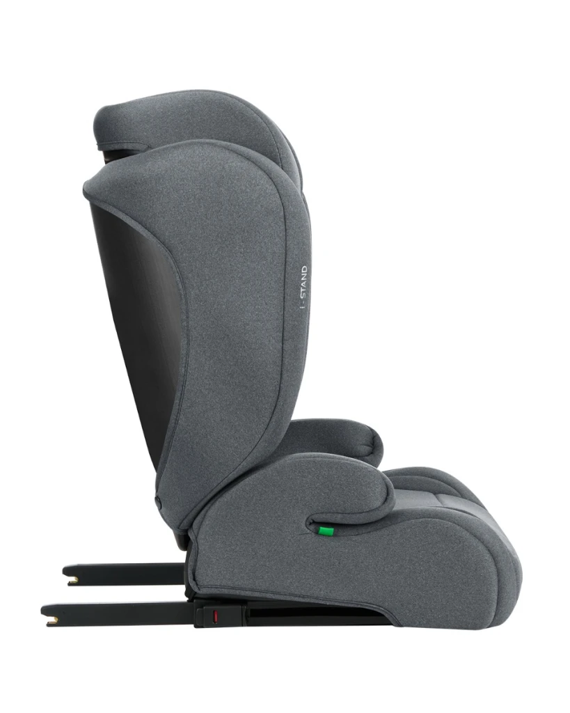 KIKKA BOO AUTOSJEDALICA 100-150CM I-STAND I-SIZE,DARK GREY