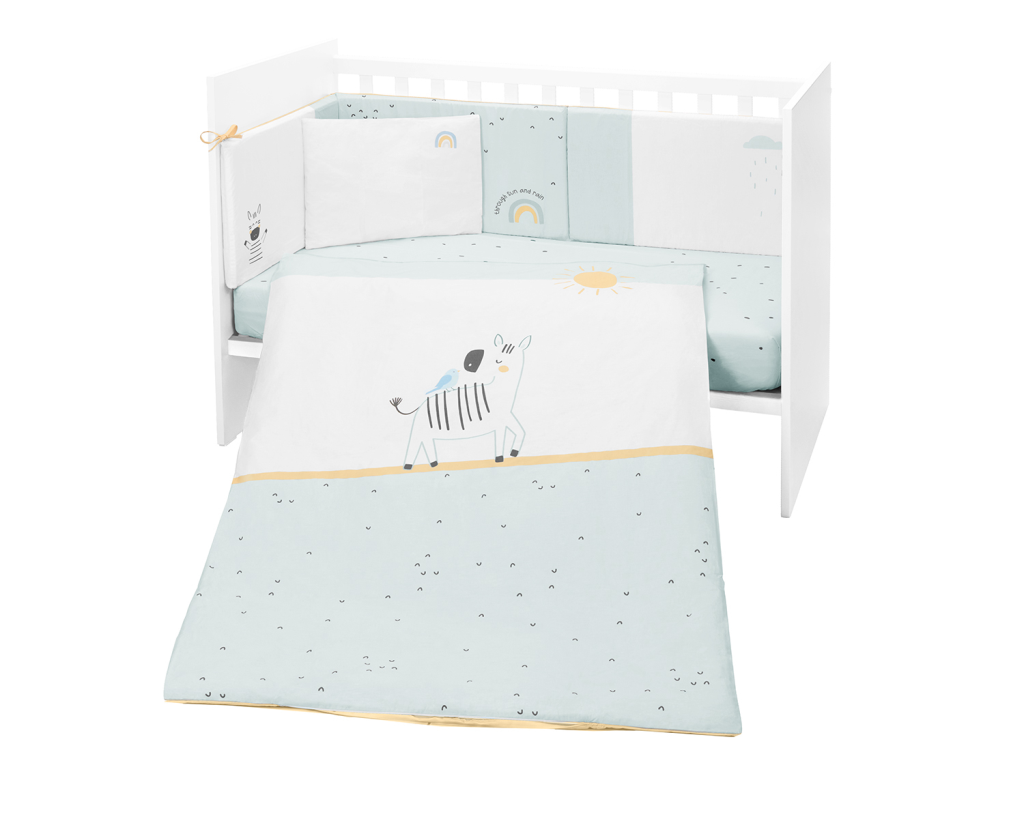 KIKKA BOO POSTELJINA SET 6KOM 60/120,STRIPY FRIENDS