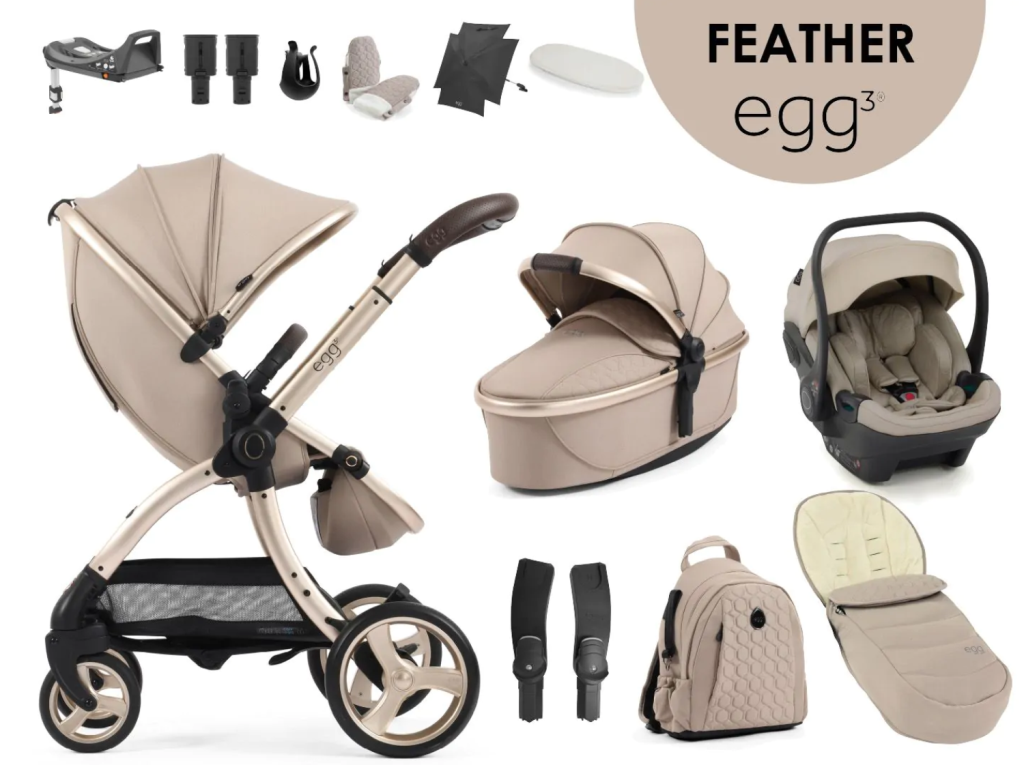 egg3® dječja kolica 12u1 - Feather