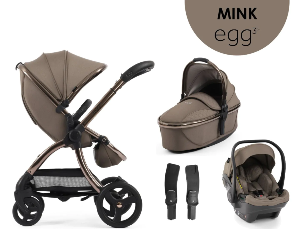 egg3® dječja kolica 4u1 - Mink