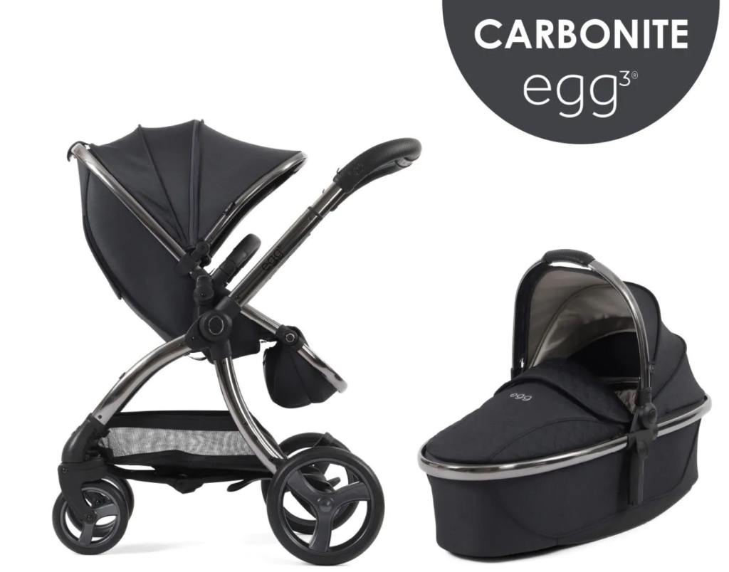 egg3® dječja kolica 2u1 - Carbonite