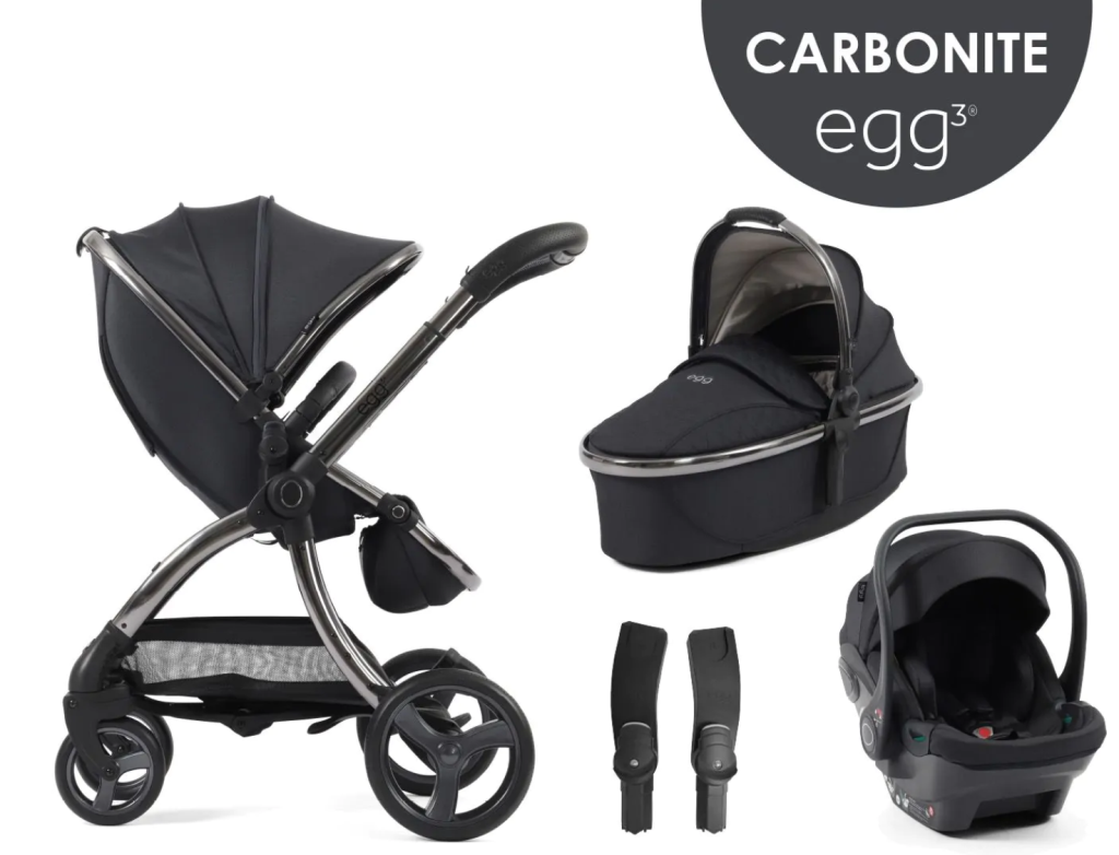 egg3® dječja kolica 4u1 - Carbonite