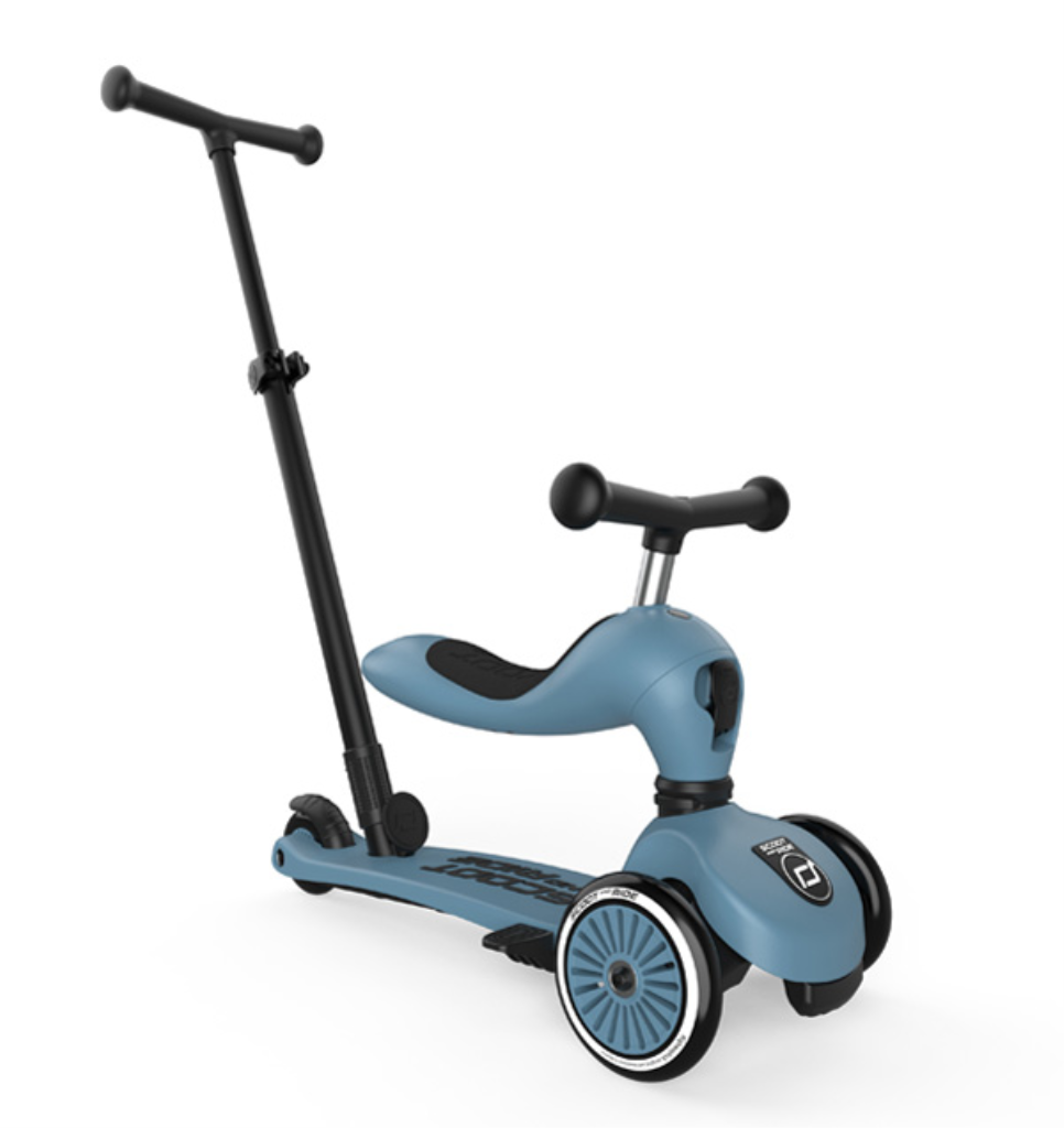 SCOOT AND RIDE HIGHWAYKICK 1 PUSH AND GO, STEEL