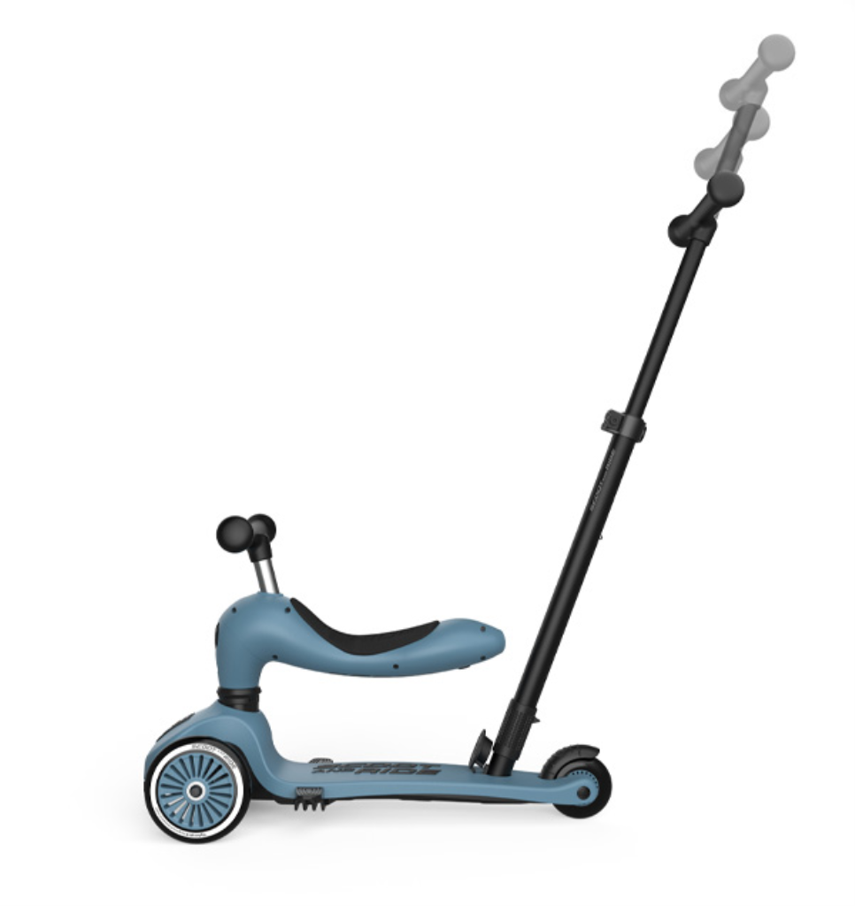 SCOOT AND RIDE HIGHWAYKICK 1 PUSH AND GO, STEEL