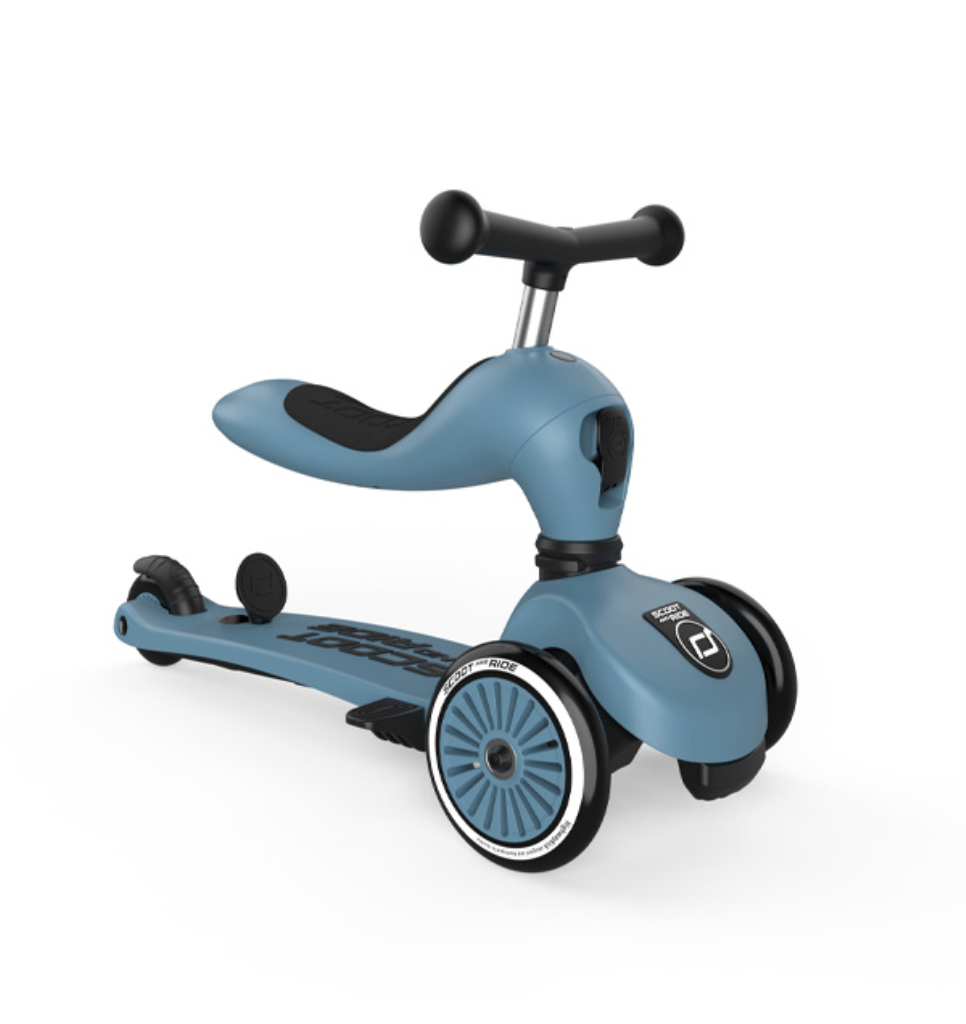 SCOOT AND RIDE HIGHWAYKICK 1 PUSH AND GO, STEEL