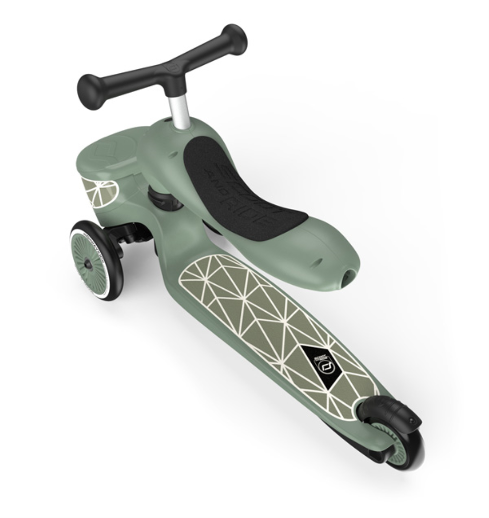 SCOOT AND RIDE HIGHWAYKICK 1 LIFESTYLE ROMOBIL, GREEN LINES