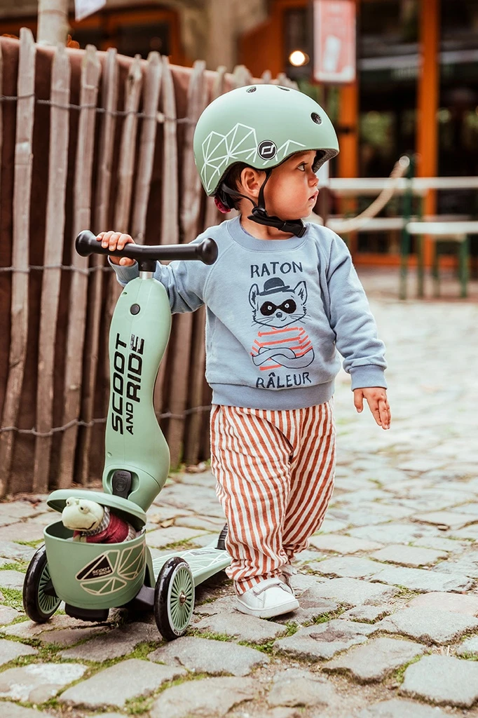 SCOOT AND RIDE HIGHWAYKICK 1 LIFESTYLE ROMOBIL, GREEN LINES