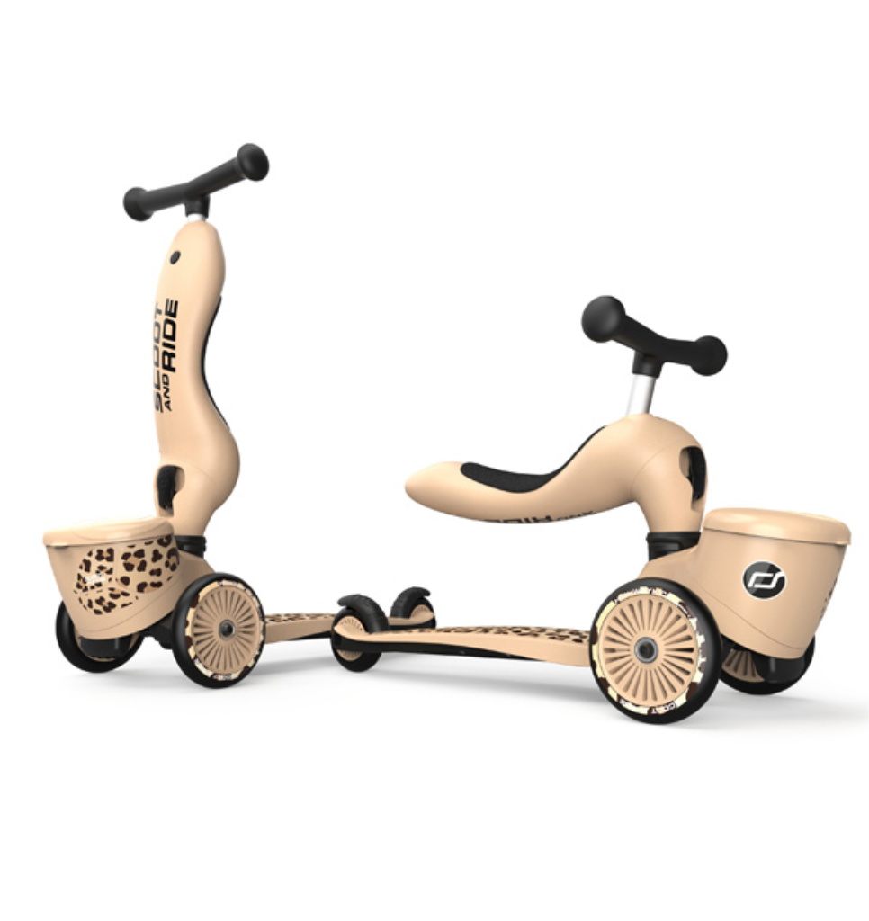 SCOOT AND RIDE HIGHWAYKICK 1 LIFESTYLE ROMOBIL, LEOPARD
