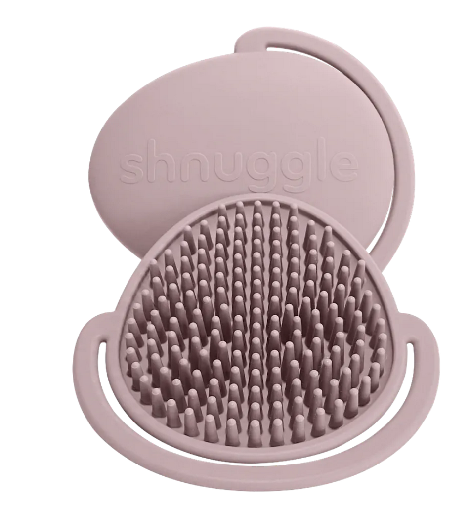 SHNUGGLE MEKA SILIKONSKA ČETKA ZA KUPANJE-BLOSSOM