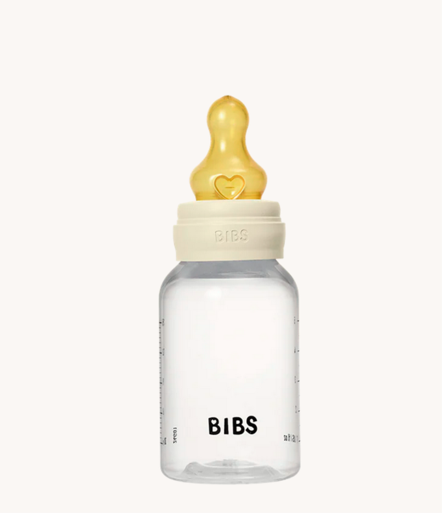 BIBS BOCA PP, 150ML, LATEX, 1PAK SLOW FLOW, IVORY