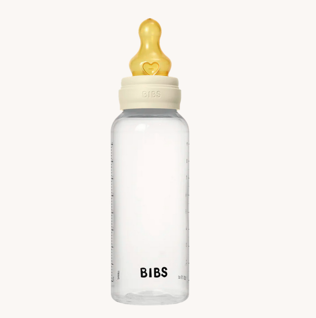 BIBS BOCA PP, 270ML, LATEX 1PAK, MEDIUM FLOW, IVORY