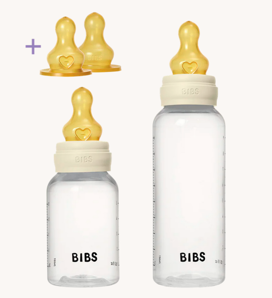 BIBS GROW AND FLOW SET BOČICA LATEX 150ML/270ML IVORY