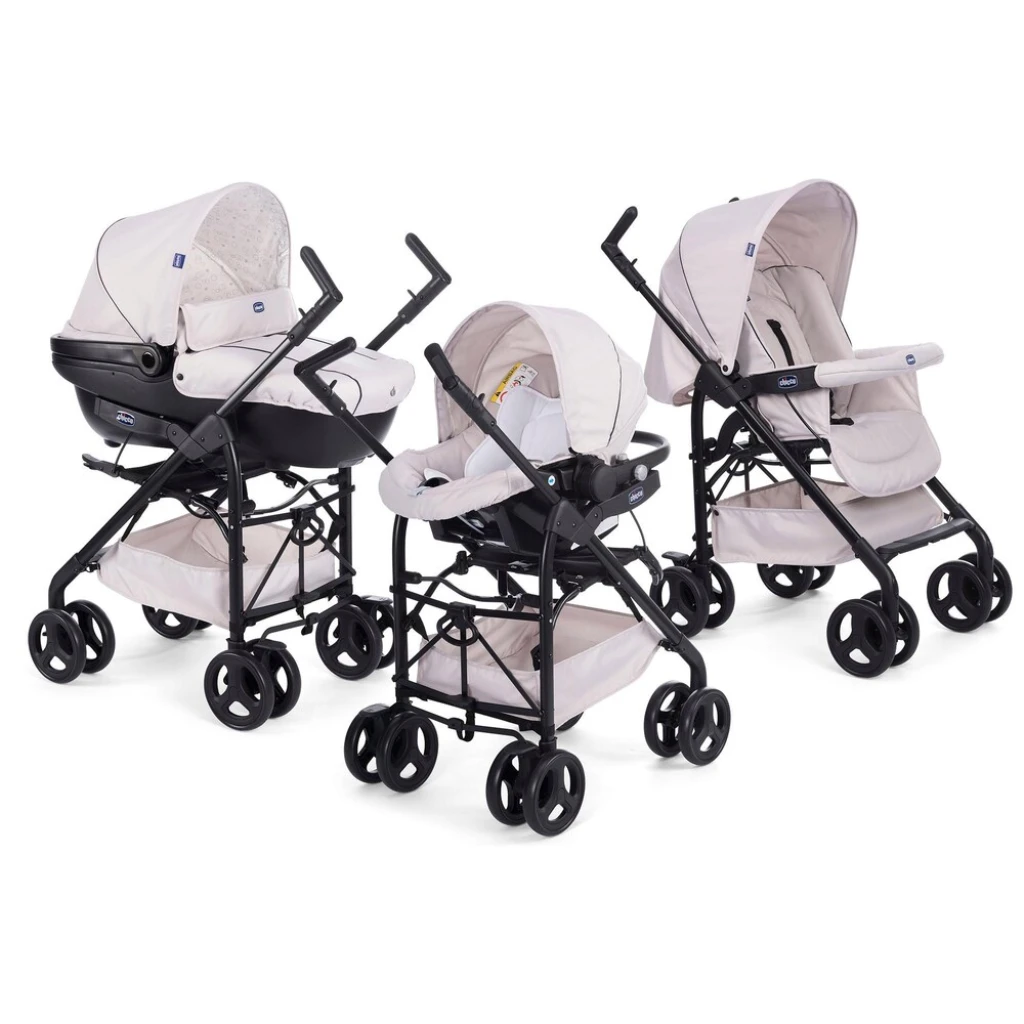 CHICCO TRIO SPRINT WITH KIT CAR SANDSHELL