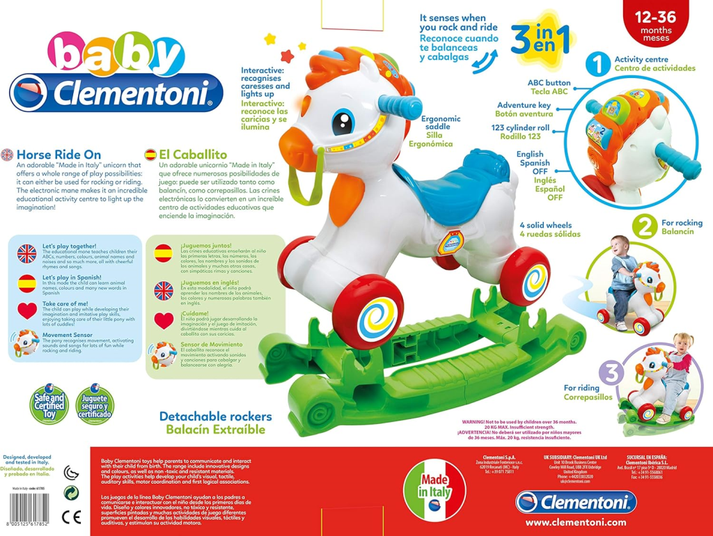 CLEMENTONI KONJIĆ ZA LJULJANJE M.