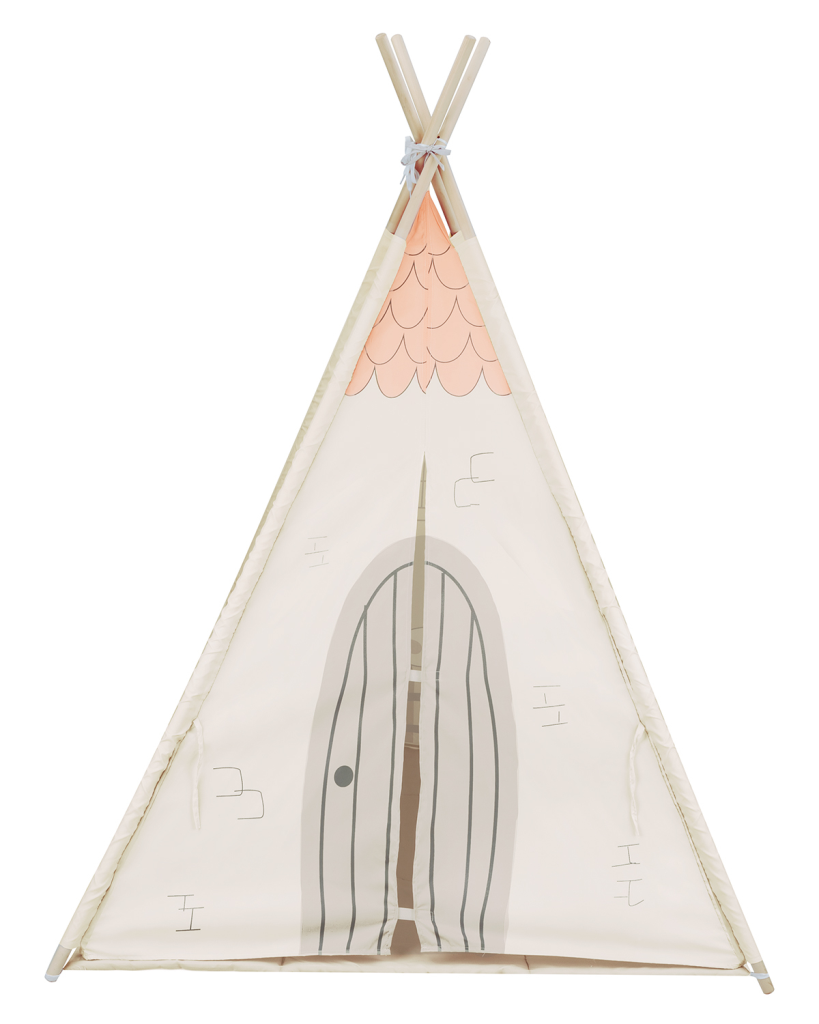 KIKKA BOO DRVENI ŠATOR SA PROSTIRKOM BEIGE HOUSE