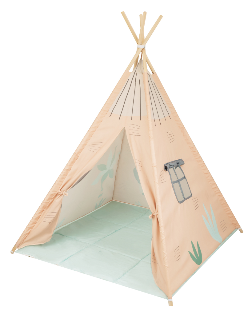 KIKKA BOO DRVENI ŠATOR SA PROSTIRKOM ORANGE HOUSE