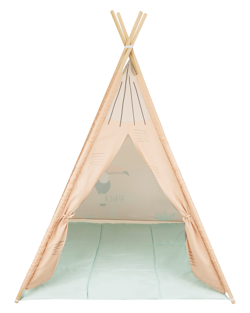 KIKKA BOO DRVENI ŠATOR SA PROSTIRKOM ORANGE HOUSE