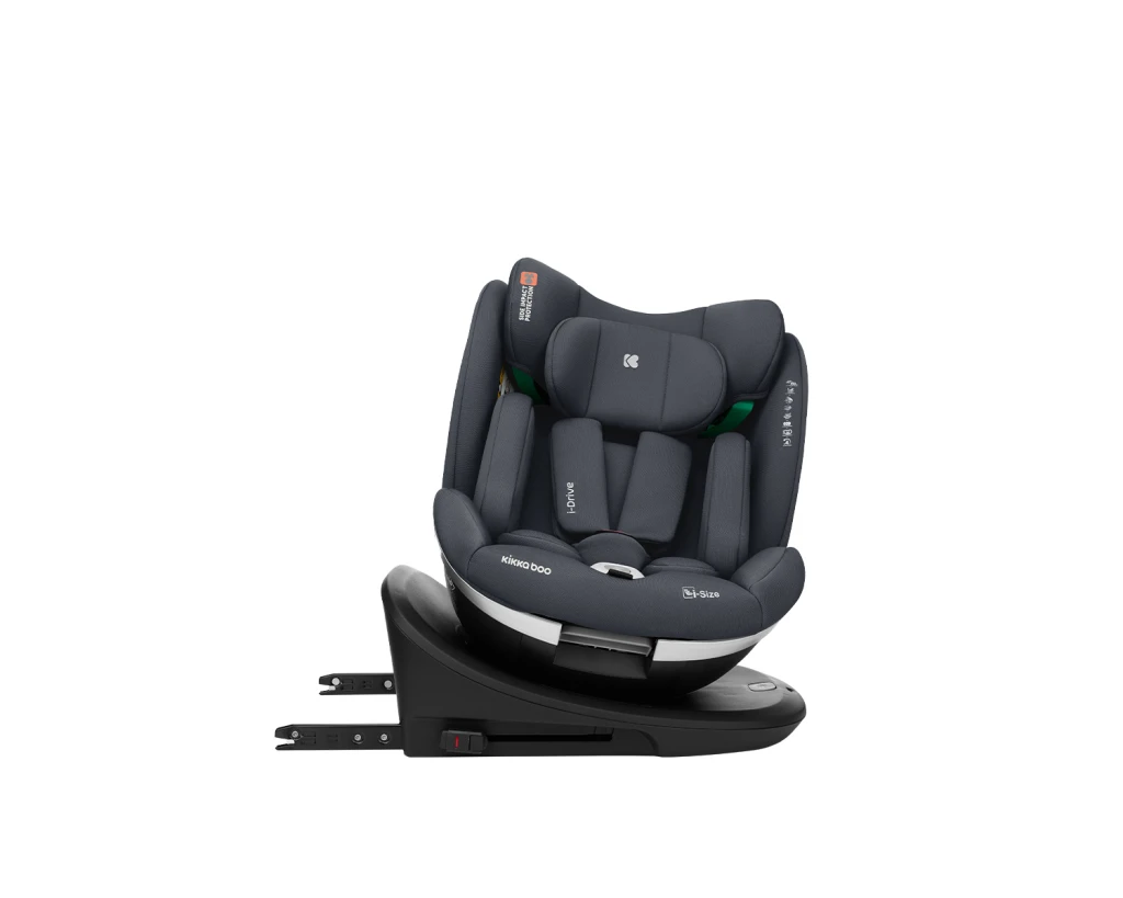 KIKKA BOO AUTOSJEDALICA 40-150CM I-DRIVE I-SIZE,DARK GREY