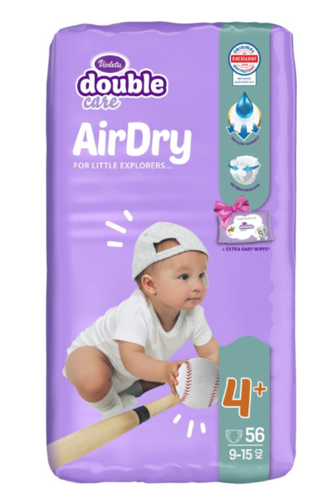 VIOLETA PELENE DOUBLE CARE AIR DRY 4+,56KOM