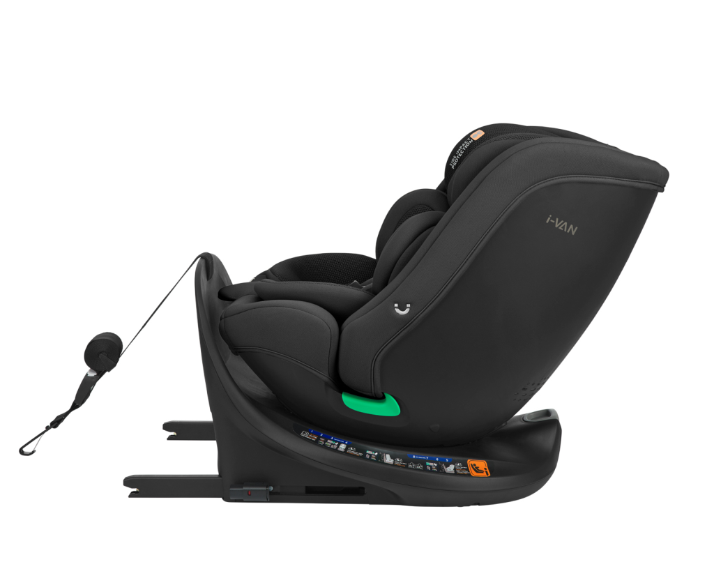 KIKKA BOO AUTOSJEDALICA 40-150CM I-VAN I-SIZE,BLACK