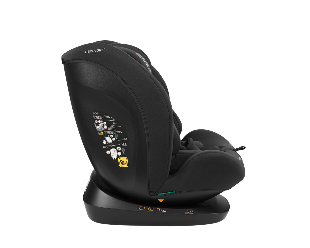 KIKKA BOO AUTOSJEDALICA 40-150CM I-EXPLORE 2 I-SIZE,BLACK