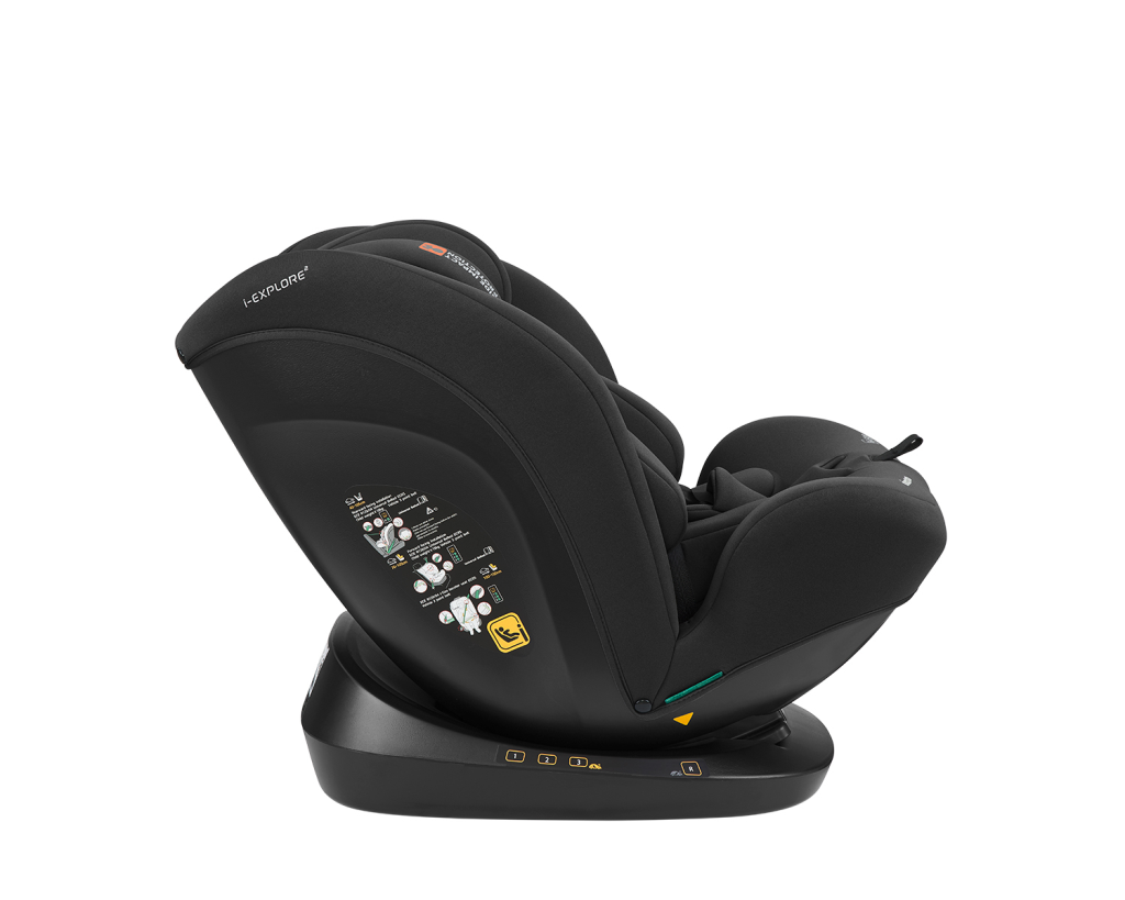 KIKKA BOO AUTOSJEDALICA 40-150CM I-EXPLORE 2 I-SIZE,BLACK